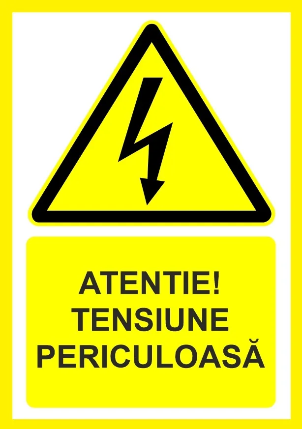 Placuta atentie tensiune periculoasa