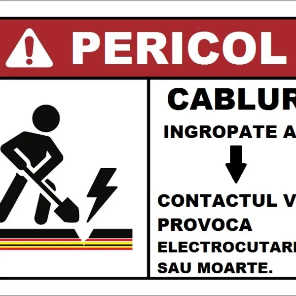 Placuta pentru cabluri ingropate