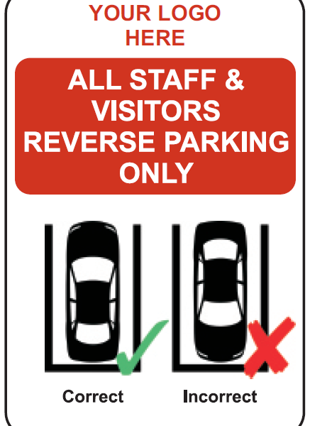 Reverse Parking Only With Car Sign Reverse Parking