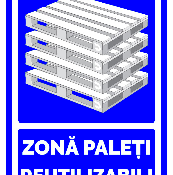 Semn pentru zona paleti