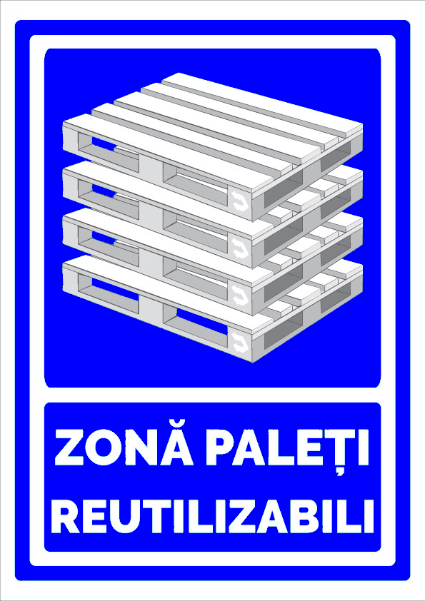 Semn pentru zona paleti