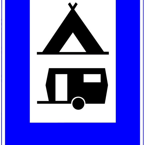 Semn pentru camping