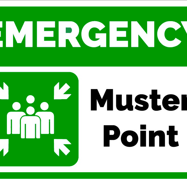 indicator emergency muster point