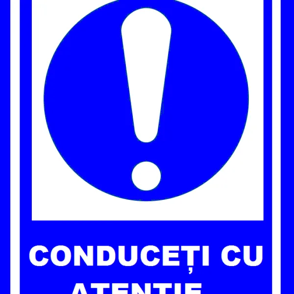 Placuta conduceti cu atentie