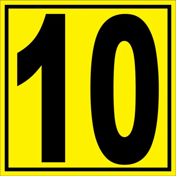 Placuta pentru depozit numarul 10 randul 10 poarta 10