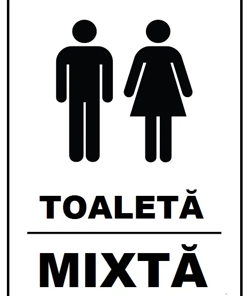 Placuta pentru toaleta mixta