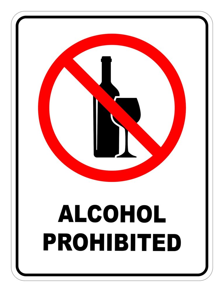 Semn Alcool Interzis - Protejează Siguranța la Locul de Muncă