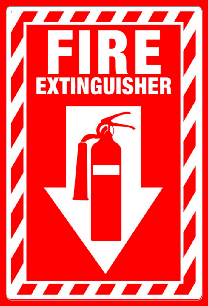 Sign extinguisher