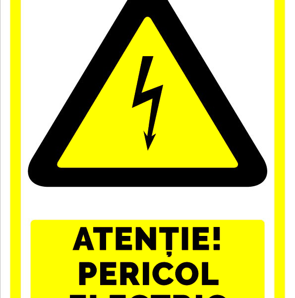 Indicator pentru avertizare atentie pericol electric