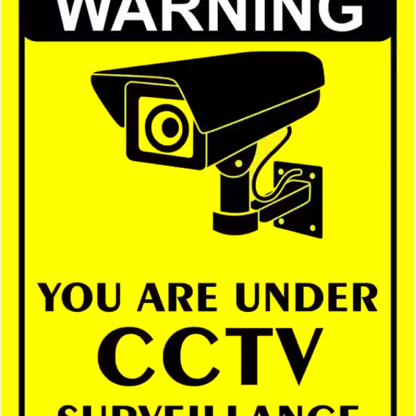 Sign warning you are under cctv surveillance