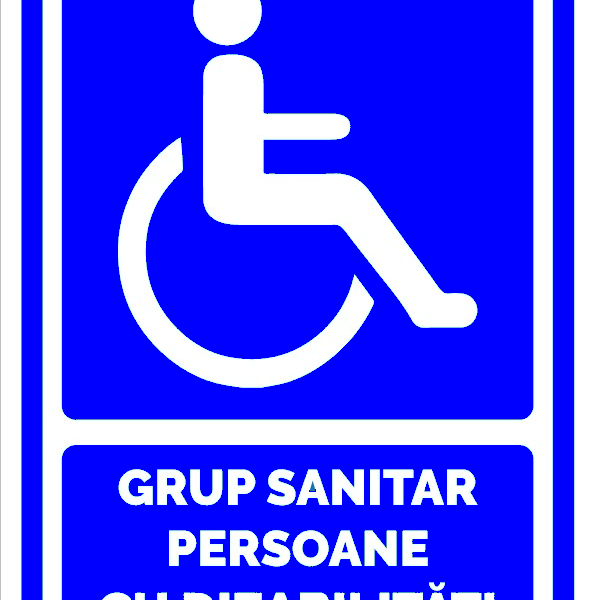 Semn grup sanitar persoane cu handicap