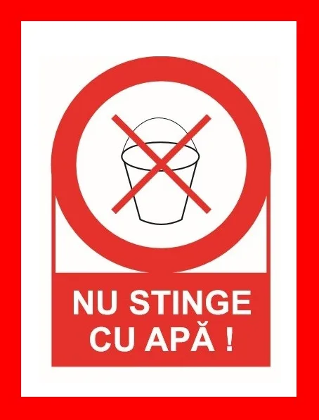 Placuta nu stinge cu apa