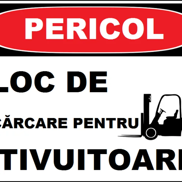 Placuta pentru loc de incarcare pentru stivuitoare