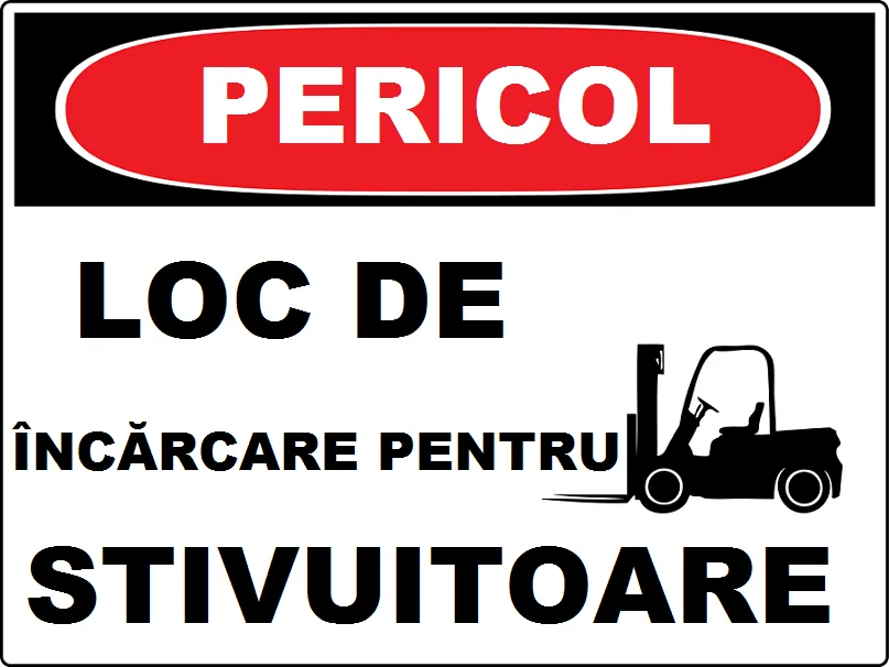Placuta pentru loc de incarcare pentru stivuitoare