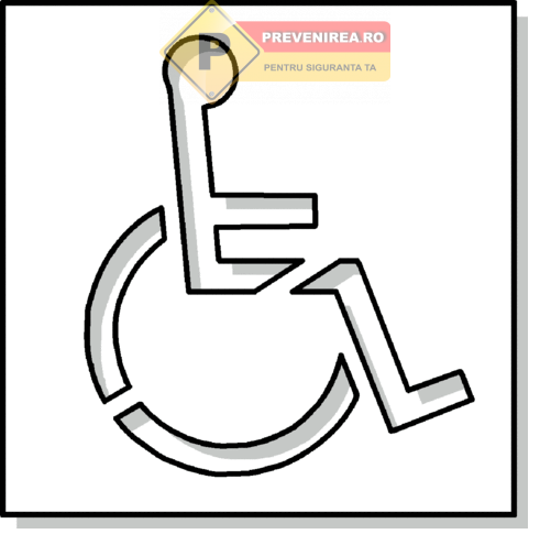 Șabloane pentru parcările rezervate persoanelor cu dizabilități