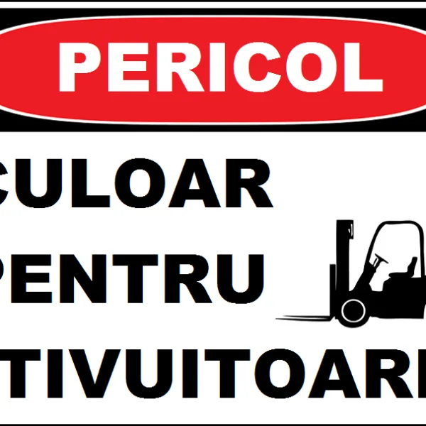 Placuta pentru culoar stivuitoare