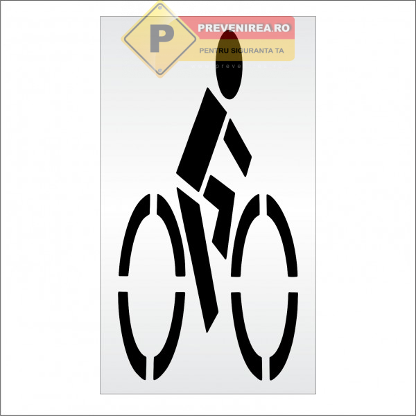 Șabloane pentru marcaj bicicletă piste și parcări de biciclete