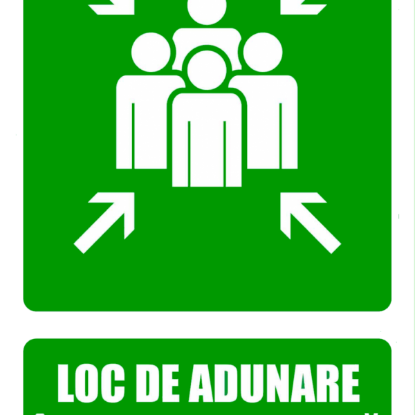 Indicator pentru locurile de adunare in caz de urgenta