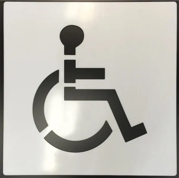 Șablon Loc de Parcare Rezervat Persoană cu Handicap