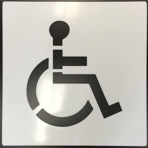 Șablon Loc de Parcare Rezervat Persoană cu Handicap
