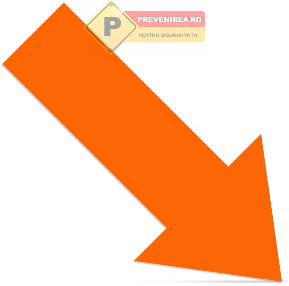 Sageata portocalie pentru marcaje