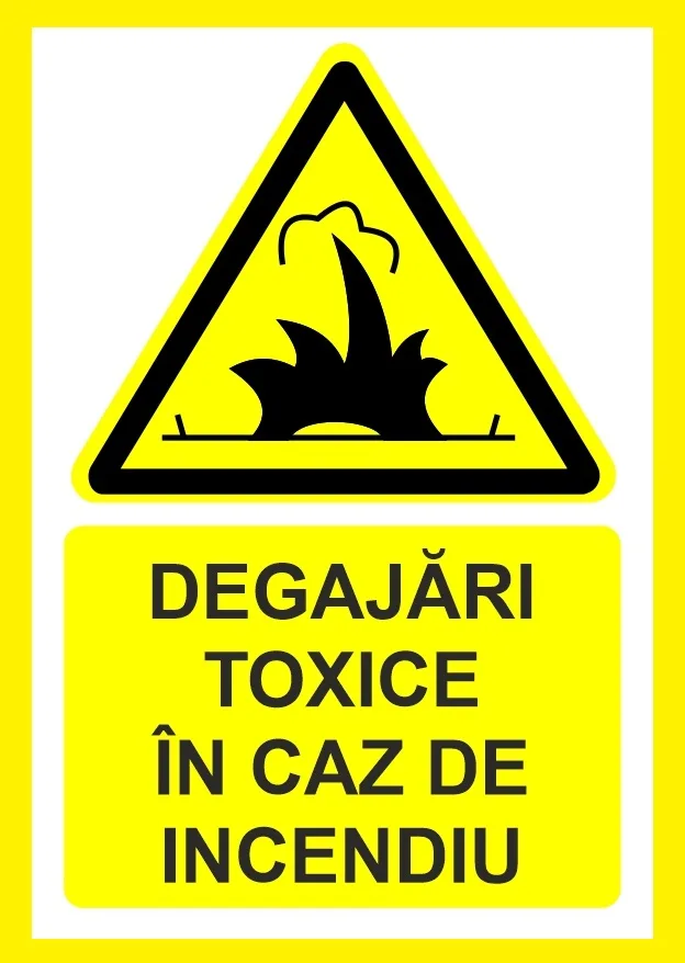 Placute pentru degajari toxice in caz de incendiu