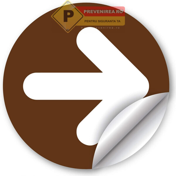 Stickere maro sageti albe