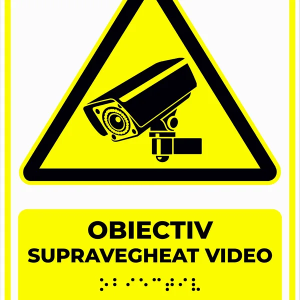 Plăcuțe Braille - Obiectiv supravegheat video pentru persoane nevăzătoare