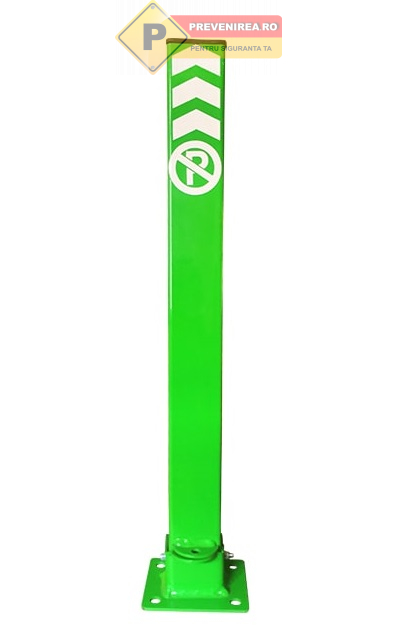 Stalp verde de protectie pentru parcare