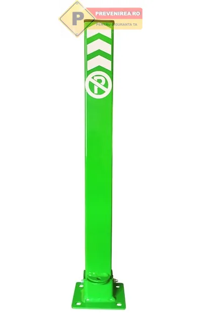 Stalp verde de protectie pentru parcare