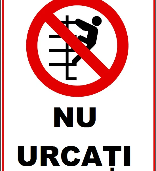 Placuta nu urcati