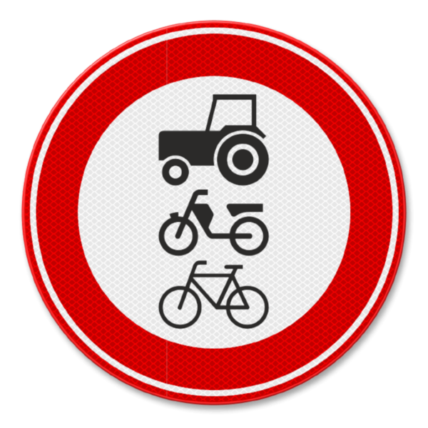 interdicție de circulație pentru autovehiculele care nu pot circula cu o viteză mai mare de 25 km/h din aluminiu