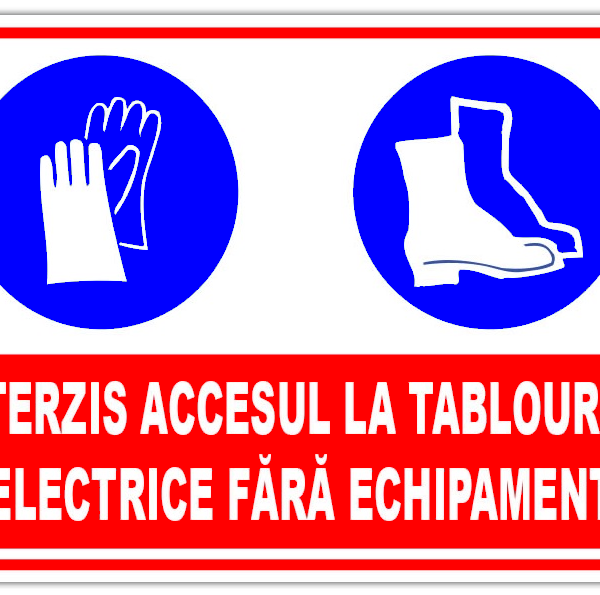 Semn pentru interzicerea lucrarilor la tablourile electrice