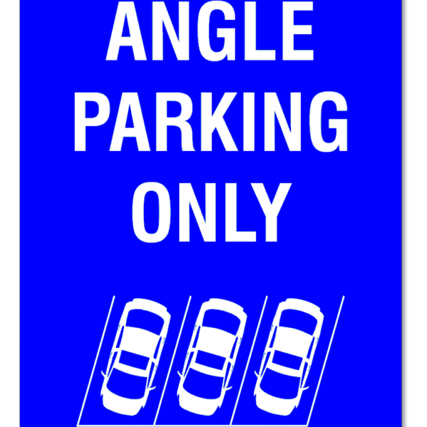 Indicator „Angle Parking Only” - Semnalizare profesională pentru parcări