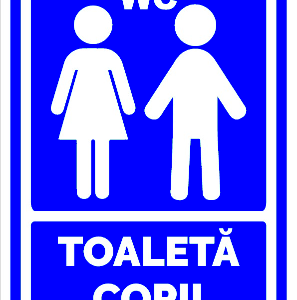 Semn de toaleta copii