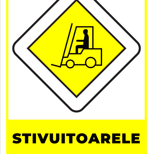 Semn pentru stivuitoarele cu prioritate