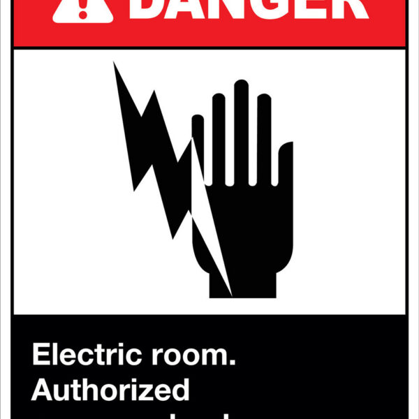 Indicator pentru cameră cu Acces Limitat - pericol electric