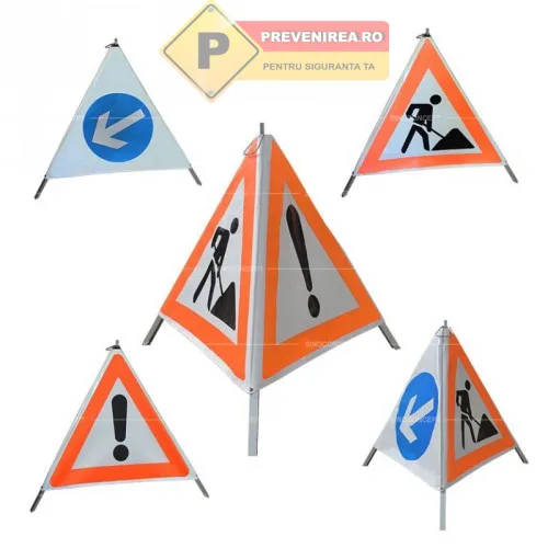 Panou cu indicatoare rutiere pentru lucrari