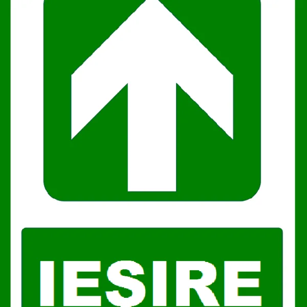 Placuta  pentru iesire cu directie in sus