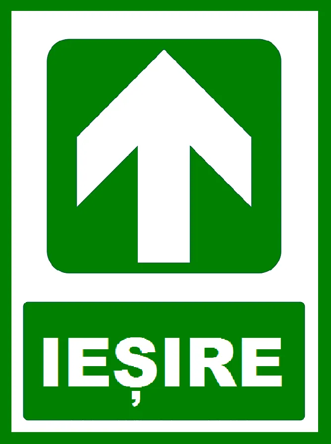 Placuta pentru iesire cu directie in sus