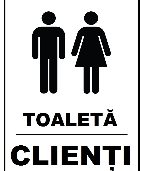 Placuta toaleta clienti