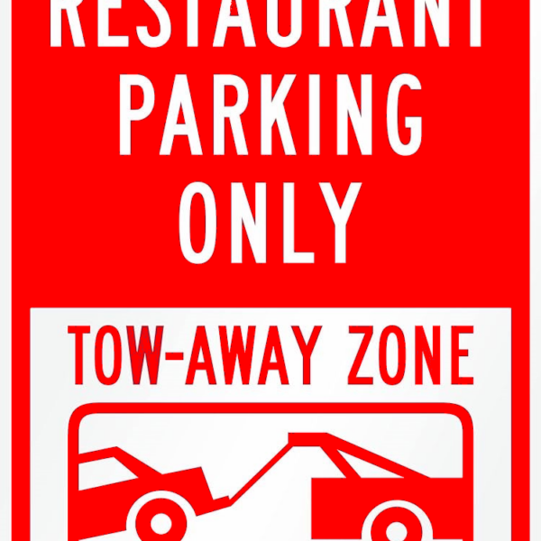 Restaurant Parking Only sign