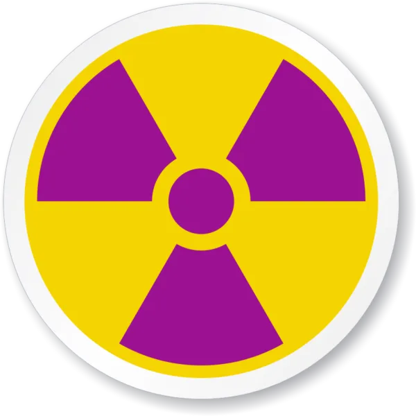 Etichetă Avertizare Radiații - Semn de Pericol Radiații Ionizante