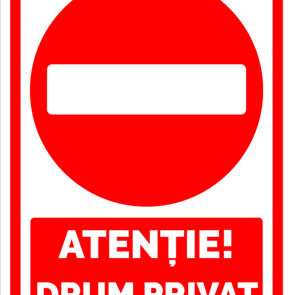 Semn drum privat
