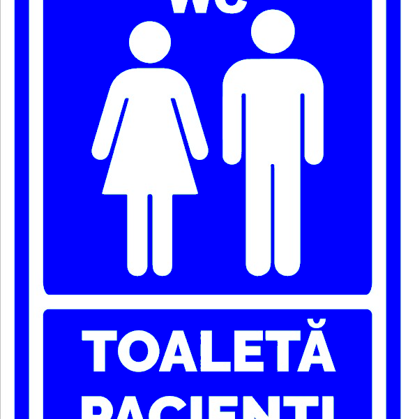 Semn toaleta pacienti