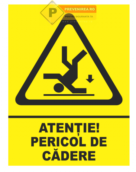 Indicator pericol caderea de la inaltime