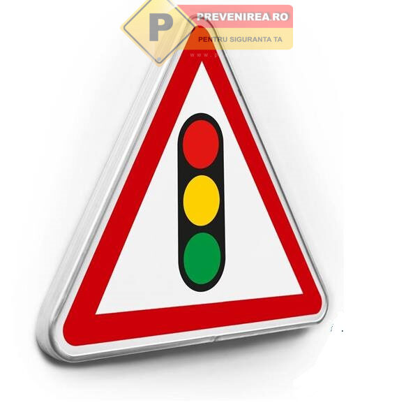 Indicator de avertizare semafor - Semnalizare rutieră pentru siguranță și vizibilitate