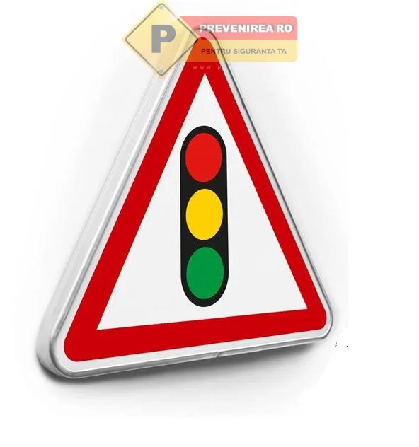 Indicator de avertizare semafor - Semnalizare rutieră pentru siguranță și vizibilitate