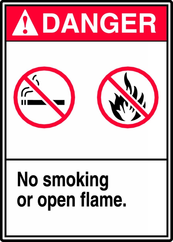 No Smoking Or Open Flame