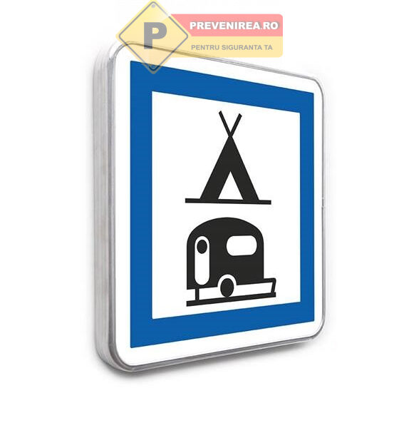 Indicator Informativ pentru Parcare și Zonă de Camping